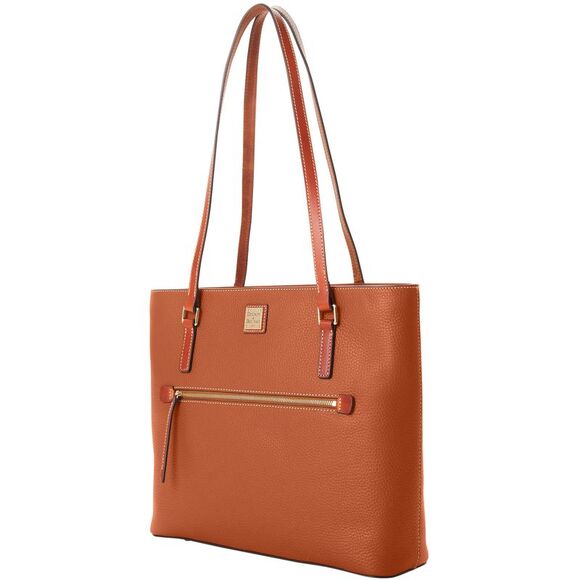 Dooney & Bourke Pebble Grain Large Shopper Tote - Caramel - Picture 2 of 4